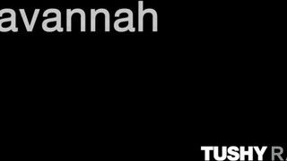 TUSHYRAW - Savannah Bond análjába barna pélót tolnak